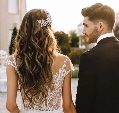 Diadema mireasă cu motive florale – Accesorii de păr perfecte pentru nunțile în aer liber - GLAMADEA