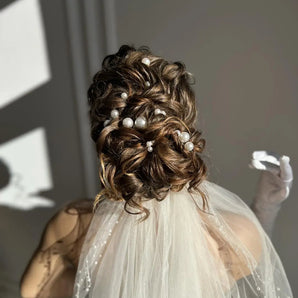 Set agrafe de par, perle, eveniment - GLAMADEA
