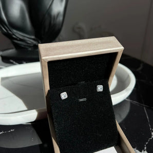 Cercei Clarissa , placati aur alb, zirconiu cubic AAA GLAMADEA
