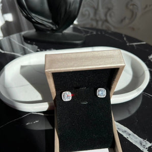 Cercei Coralia , placati aur alb, zirconiu cubic AAA GLAMADEA