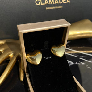 Cercei Debbie, aliaj zinc, chic, inima GLAMADEA