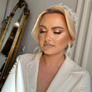 Cercei Isidora, placati aur galben, perla GLAMADEA