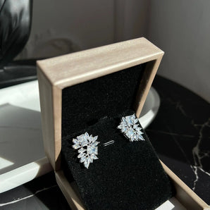 Cercei Raisa , placati aur alb sau aur galben, zirconiu cubic AAA GLAMADEA