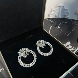 Cercei Sofia, aliaj zinc, cristale GLAMADEA