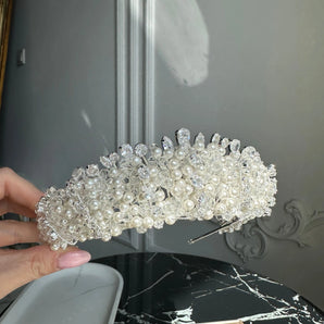 Diademă mireasă, Bony, Elemente Swarovski Glamadearo