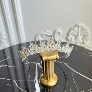 Diademă mireasă, Oliry tip prințesă, cristale, chic GLAMADEA