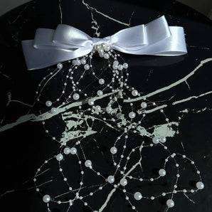 Funda Maren, perle, satin, dezgătitul miresei GLAMADEA