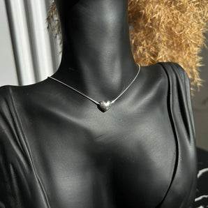 Colier Love Silver, argint, pietre de zirconiu cubic 5A - GLAMADEA