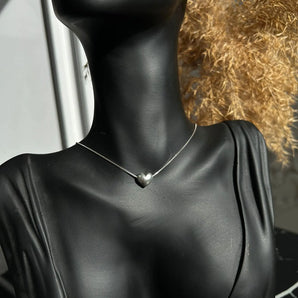 Colier Love Silver, argint, pietre de zirconiu cubic 5A - GLAMADEA