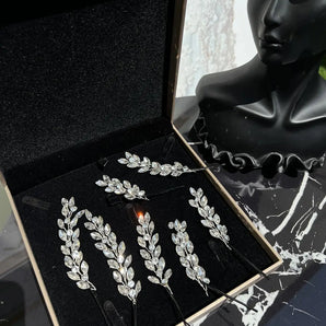 Set accesoriu de păr eveniment, Luwana, cristale, tip agrafe GLAMADEA