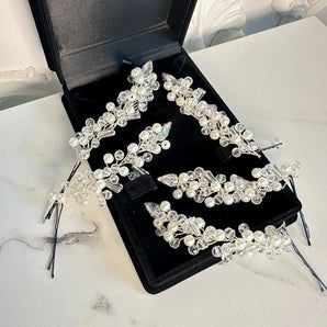 Set accesoriu de păr eveniment, Wana, perle, tip agrafe GLAMADEA
