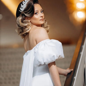 Diadema mireasă stil coroniță