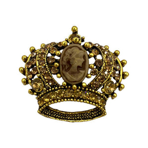 broșa coroană regală